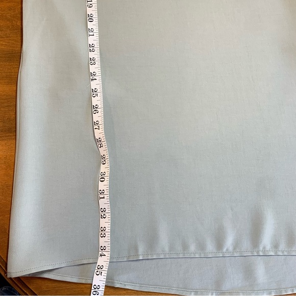 Promesa Ruffle Sleeve,Back Neckline Tie, Soft Sage Green Dress, New With Tags, M - Picture 10 of 11